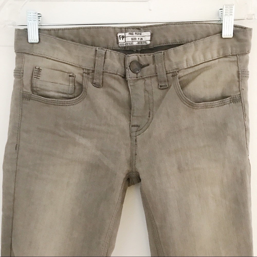 FREE PEOPLE Low-Rise Skinny Jeans